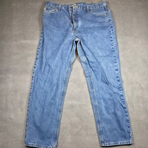 Carhartt Jeans Mens 42 x 32 Blue Relaxed Fit B17 DST Medium Wash